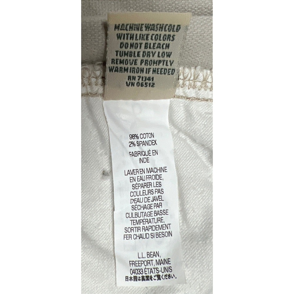 L.L. Bean Twill Cargo Pants Women's 16 Petite Beige Khaki Hiking‎ Outdoor - Picture 9 of 9